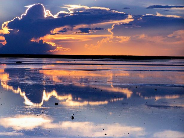 3a. Makgadikgadi Pans Sunset, Botswana - January 2006