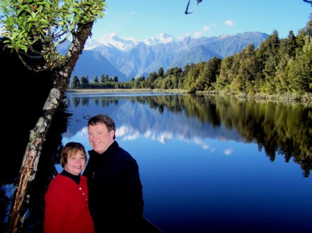 Anne & Bob - Lake Matheson 4-12-07