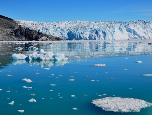 Eqi Glacier w refelction-7-12-2014