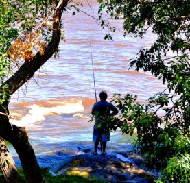 Fishing in Rio de la Plata, Colonia, Uruguay-02-03-13
