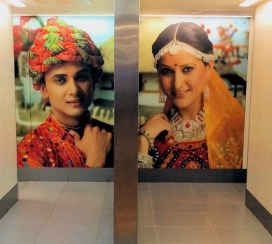 rest room signs, Indira Gandhi Airport