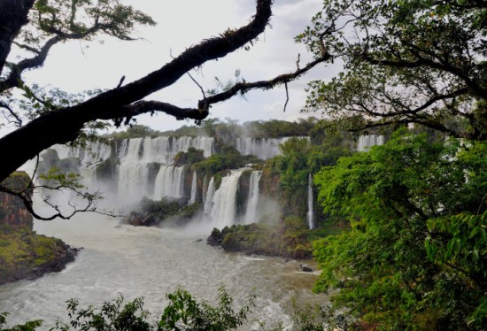 San Martin and other falls from lower path, Iguazú, Argentina side-6 Feb 2013