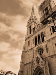 Cathedral of Assumption of the Blessed Virgin Mary, Zagreb-BW